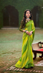 Chiffon laharia saree