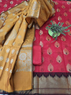 Red Color banarsi dress material