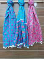 Cotton printed stoles